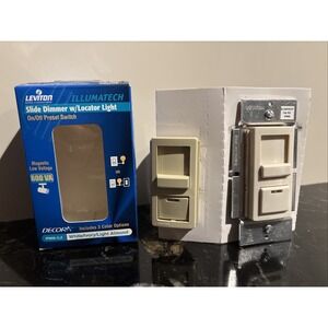 Leviton IllumaTech 450W Magnetic Low Voltage Dimmer Switch IPM06-1LZ -Read